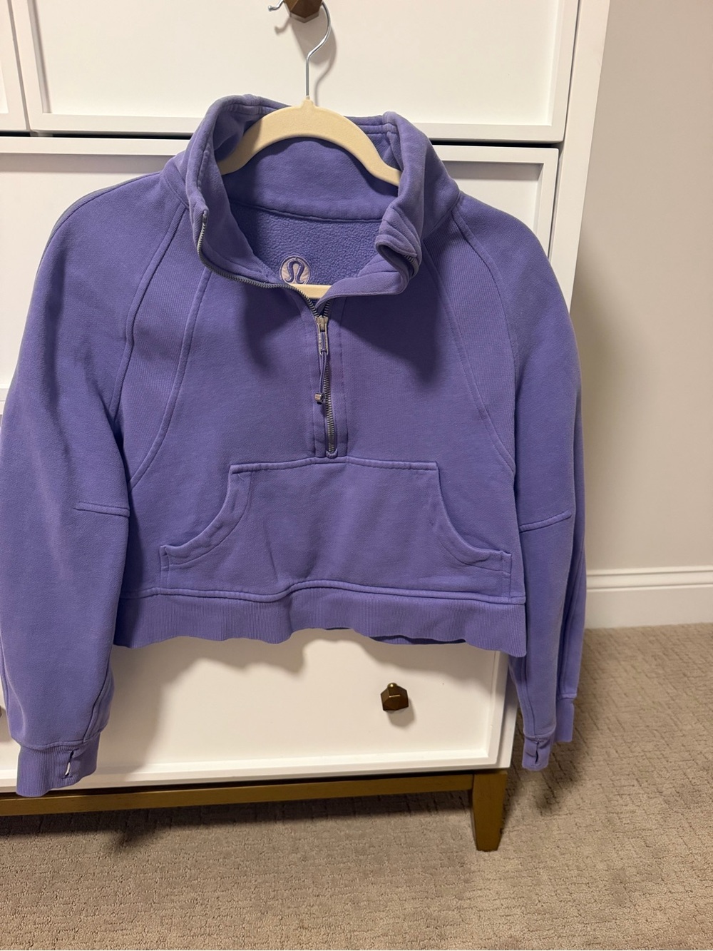 Women’s Purple half-Zip Cropped Jacket